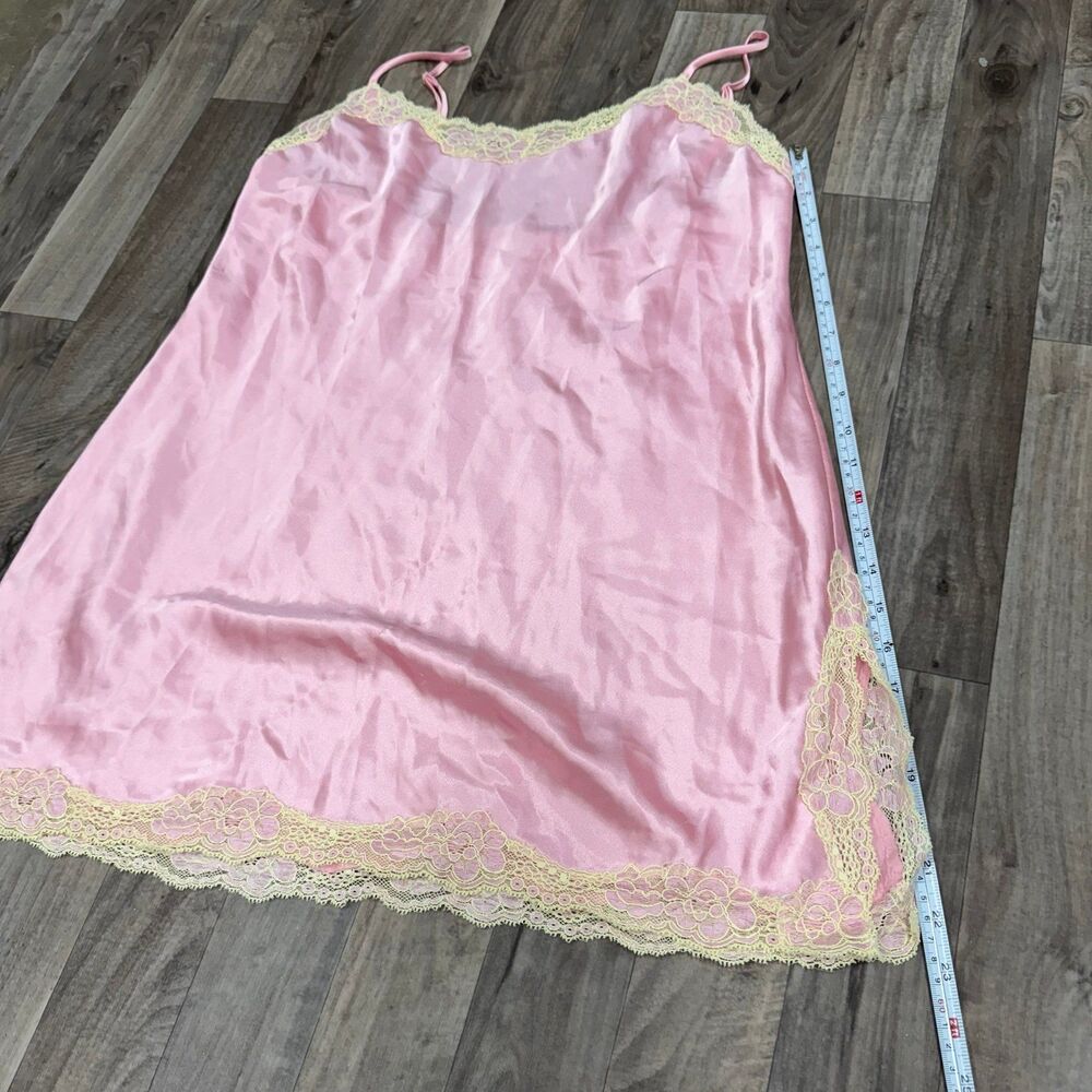 Victoria’s Secret Coquette pink lace detail satin slip dress - Picture 3 of 4